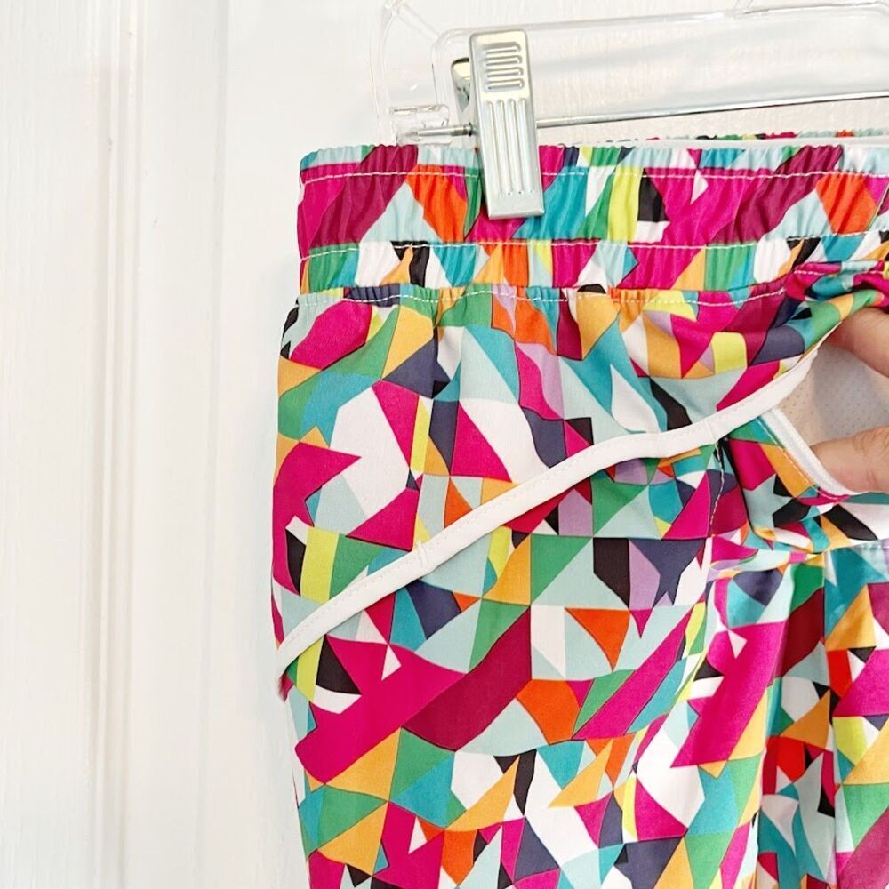 Fabletics Colorful Geometric Print Active Running… - image 3